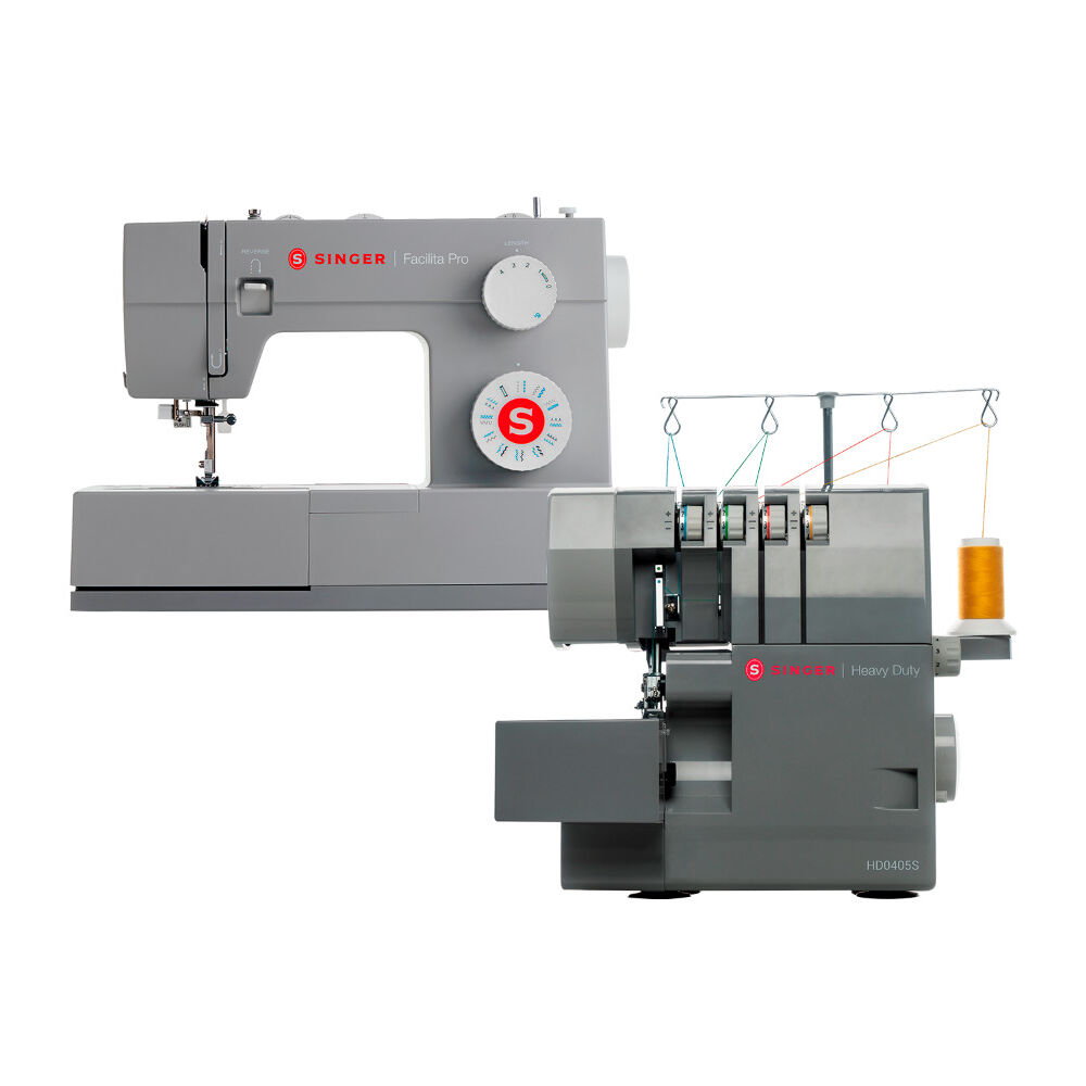 Combo Singer Heavy Duty Facilita Pro 4423 + Overlock Hd0405s image number 0.0