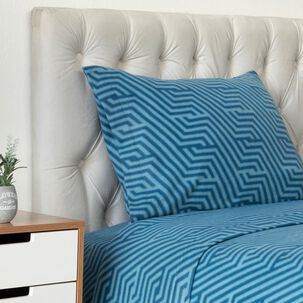 Juego De Sábanas Polar Casaideal Color / 1.5 Plazas