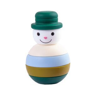 Juguete Mu&ntilde;eco Nieve Bebesit Montessori Silicona Verde
