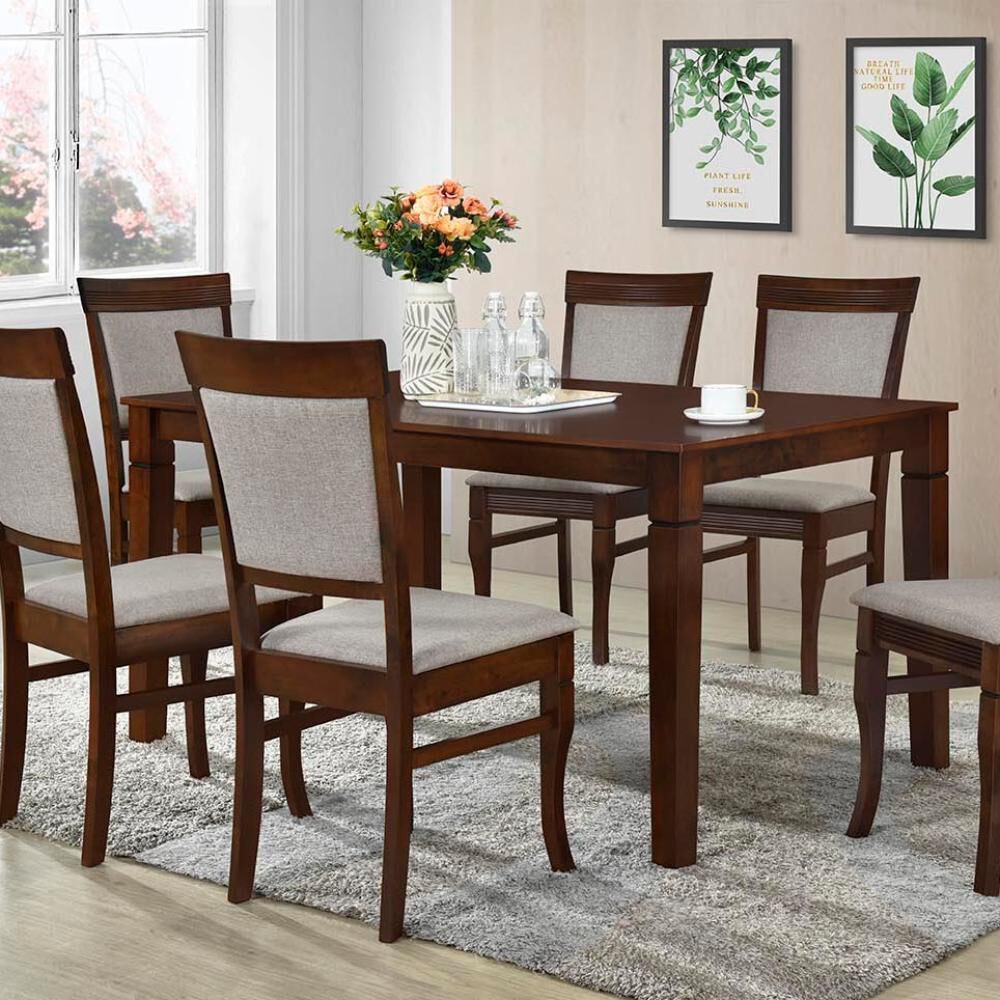 Juego De Comedor Casaideal Hobart  / 6 Sillas image number 3.0