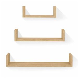 Set 3 Estantes Repisas Flotantes Decorativos Minimalistas