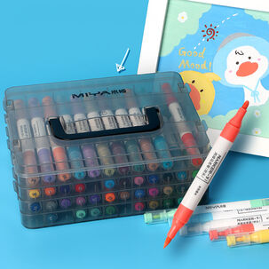 Marcadores De Acrilico Miya (doble Cabeza) 48unds