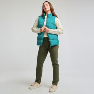 Parka Regular Sin Mangas Cuello Alto Mujer Geeps