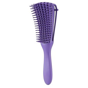 Cepillo Flexible Desenredante Y Definidor De Rizos Violeta