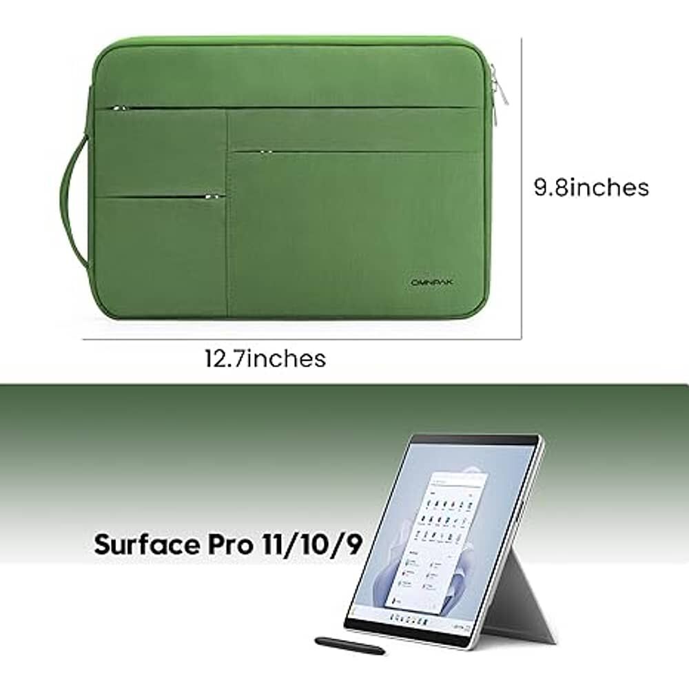 Funda Para Port&aacute;til Omnpak De 13 Pulgadas, Para Surface Pro 9/8/x/7+/7/6/5/4/3 Verde image number 5.0