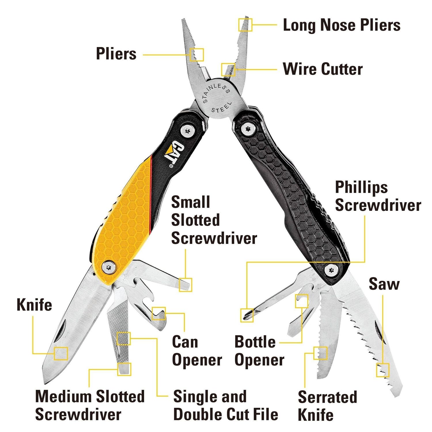 Multiherramienta Cat 13 En 1 980048 Multitools image number 2.0