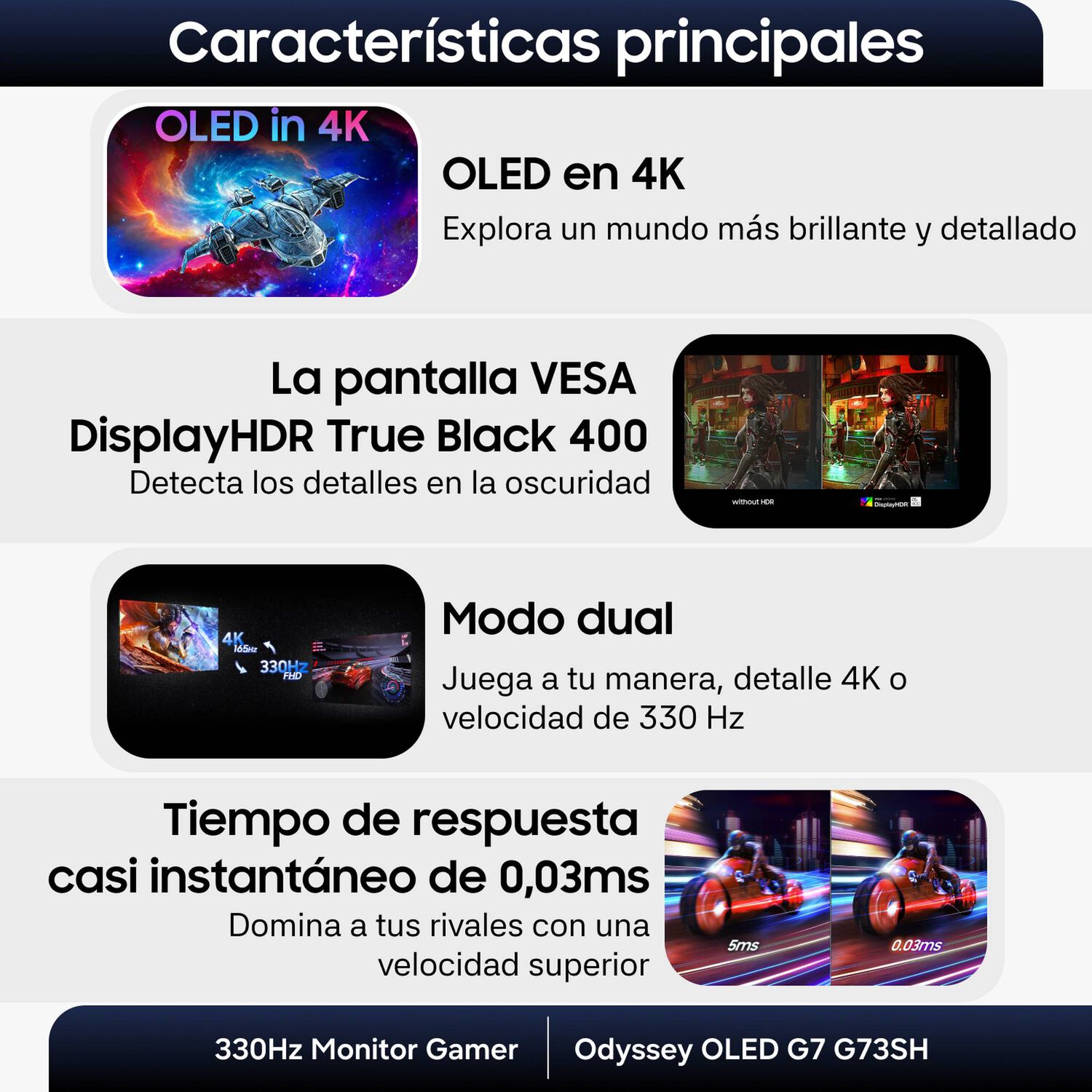 32 Odyssey Oled G7 G73sh 4k Dual Mode 330hz Monitor Gamer image number 5.0