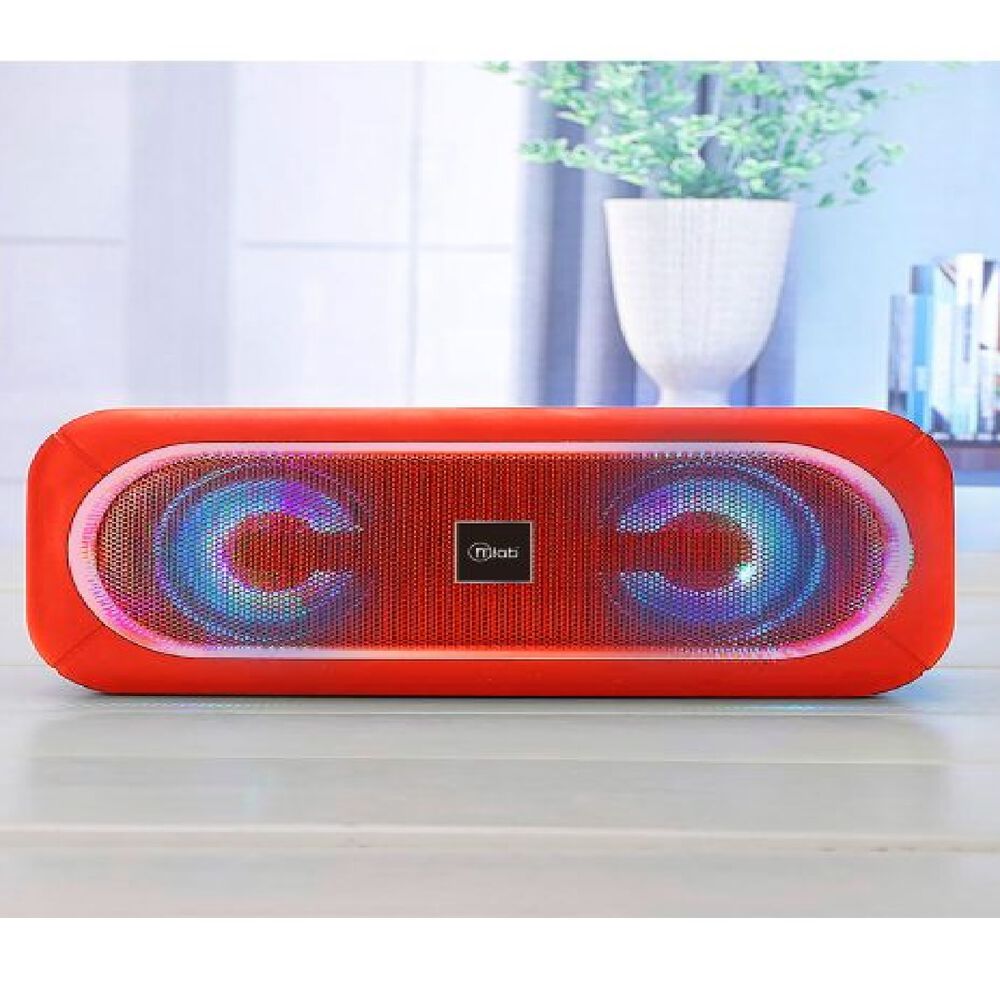 Parlante Bluetooth Mlab Extrem Bass Tws 8908 Red Color Rojo image number 2.0
