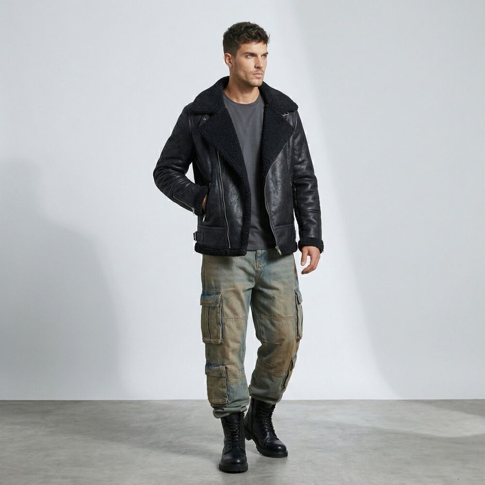 Chaqueta Aviadora Hombre Ecocuero Hombre Stephano image number 1.0