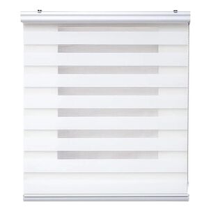 Cortina Roller Duo Zebra 100x180cm Blanco Decorativa