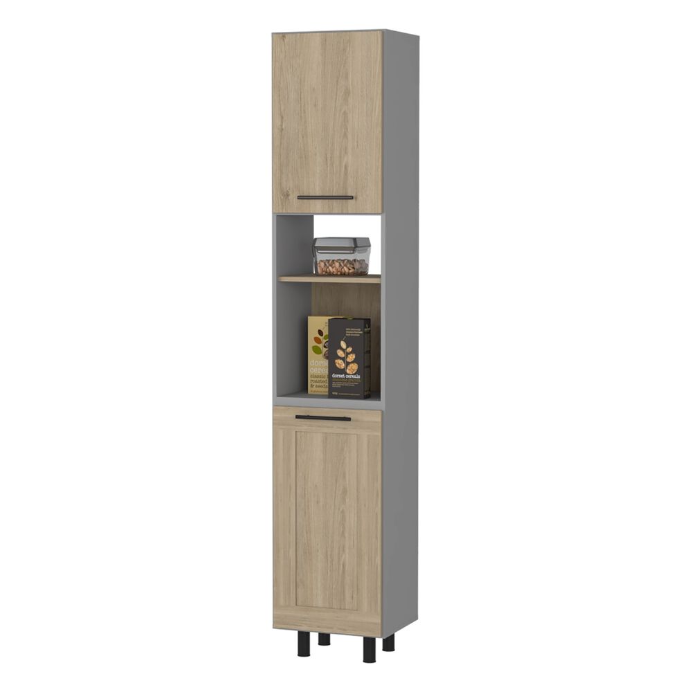 Mueble Despensa 2 Puertas Fm-004g Gris image number 2.0