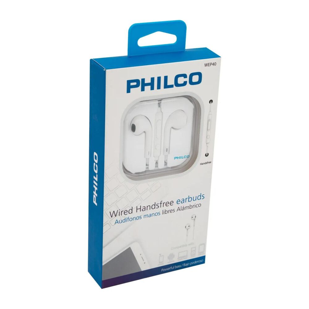 Audifono Manos Libres Jack 3.5 Blanco D40 image number 2.0