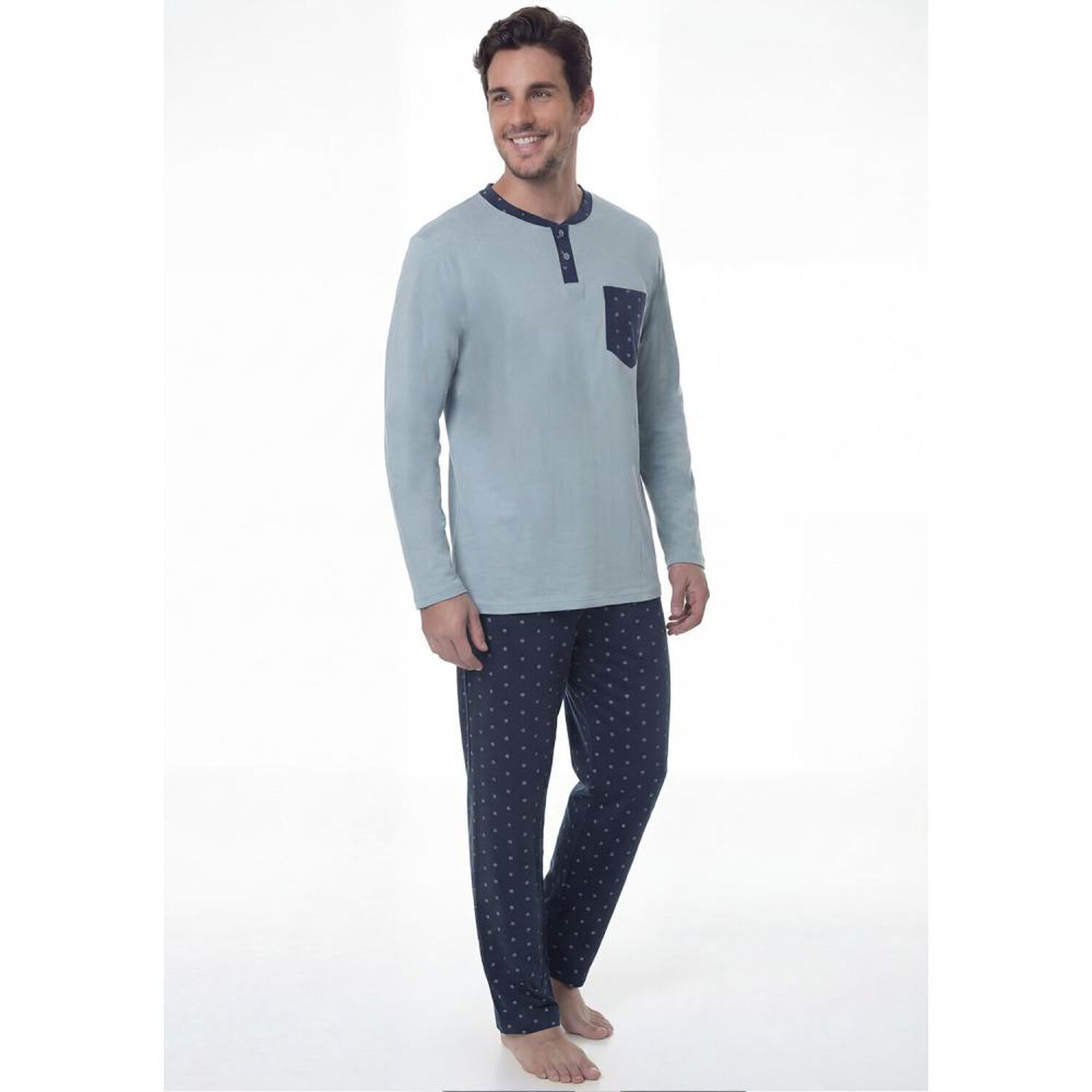 Pijama Largo Hombre Kayser image number 0.0
