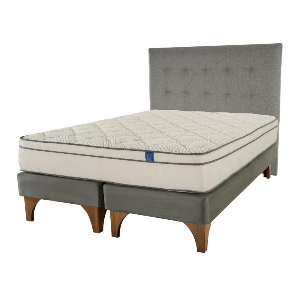 Cama Europea Flex Valencia / 2 Plazas / Base Dividida + Respaldo image number 0.0
