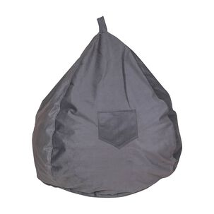 Pouf Pera Infantil Gris Felpa 60x50x50 Cm M&aacute;xima Design