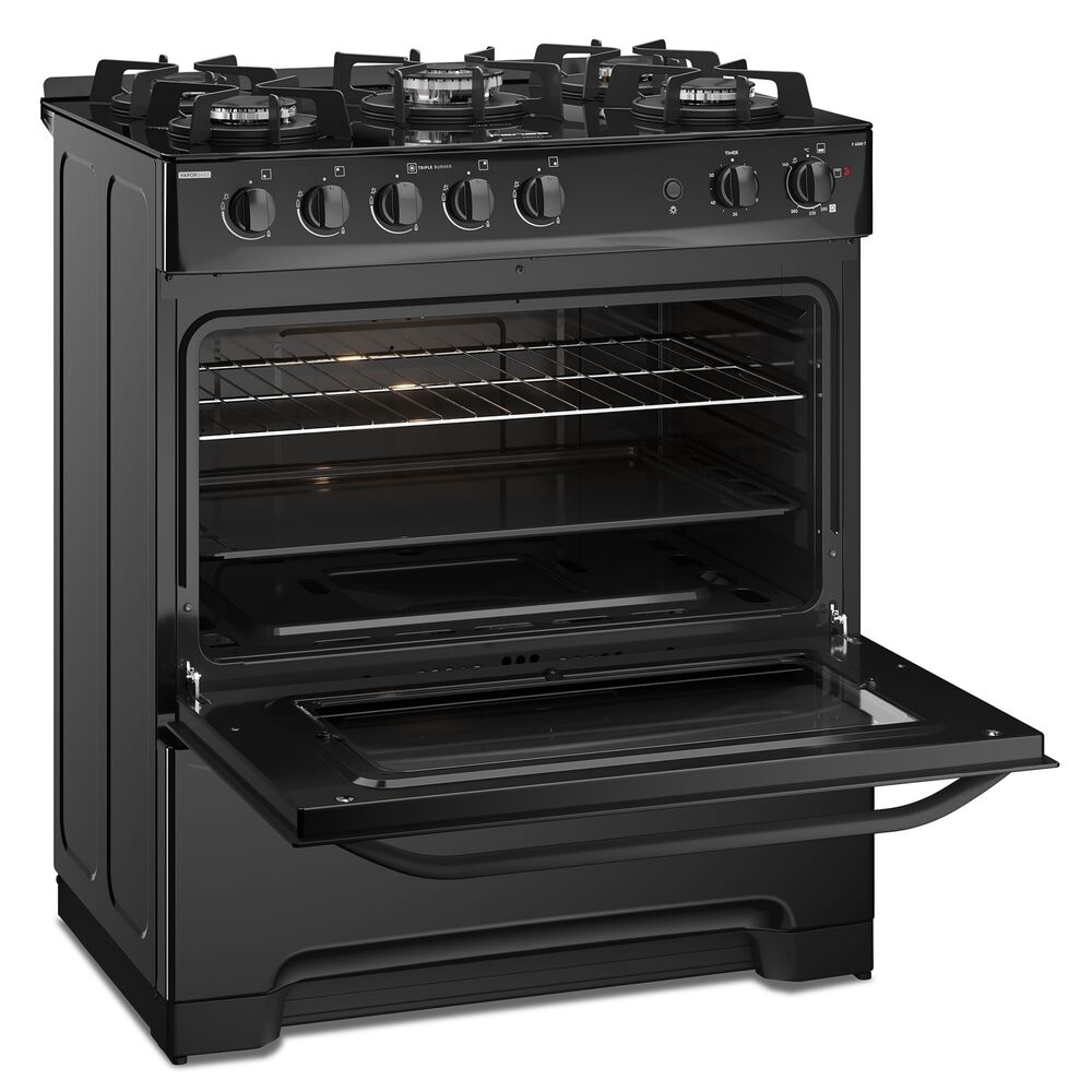 Cocina A Gas 5 Platos Fensa Cubierta Vidrio F 6500 T Negra image number 6.0
