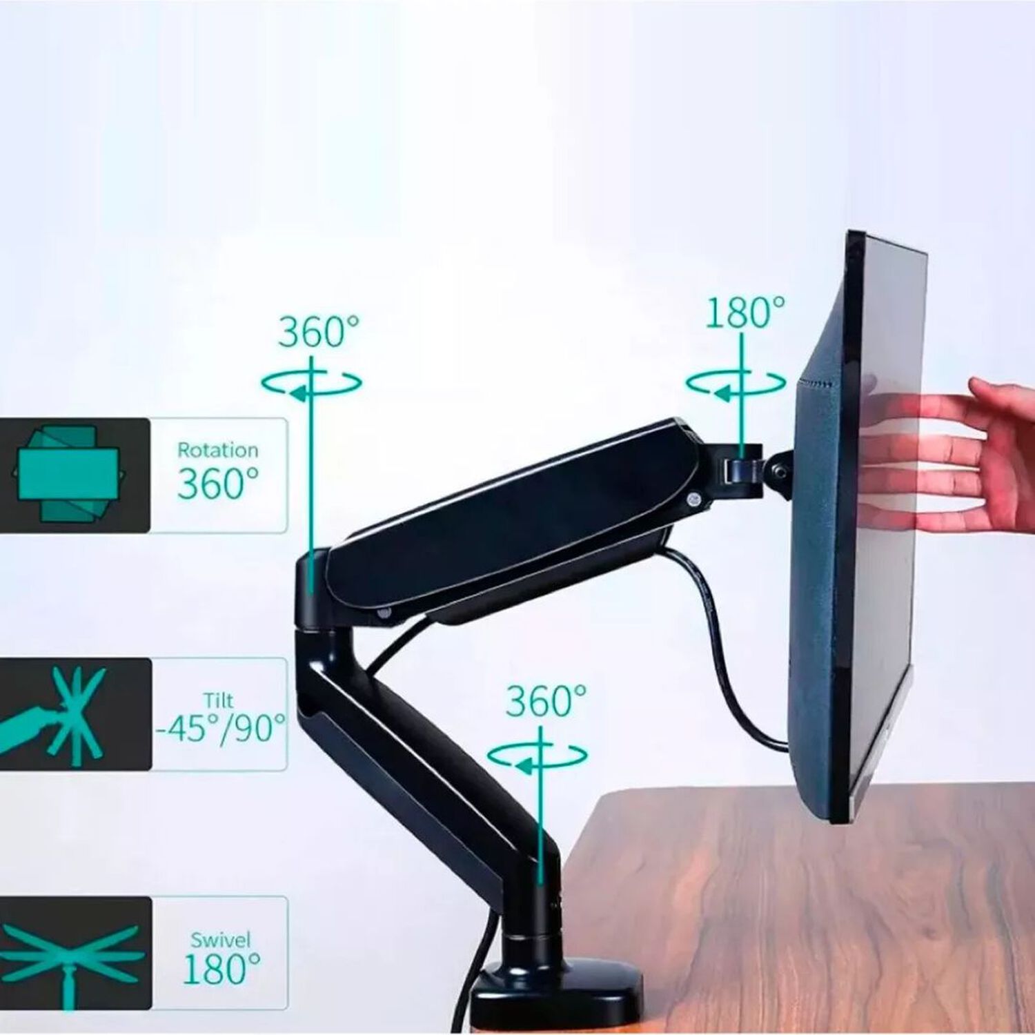 Soporte Brazo Para Tv/monitor Vertical De Escritorio 17" 32" image number 5.0