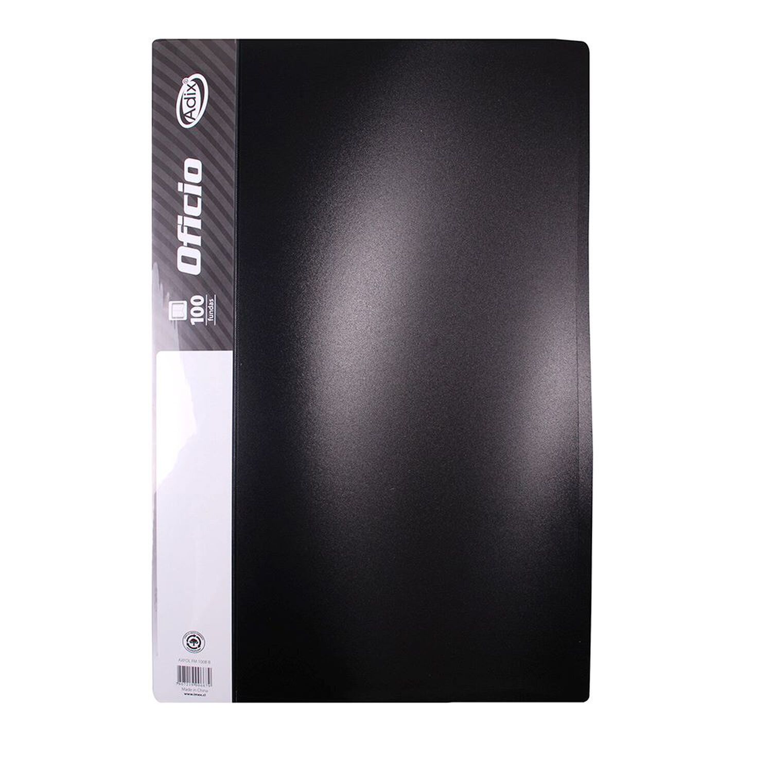 Carpeta Oficio 100 Fundas C/estuche Negro image number 0.0