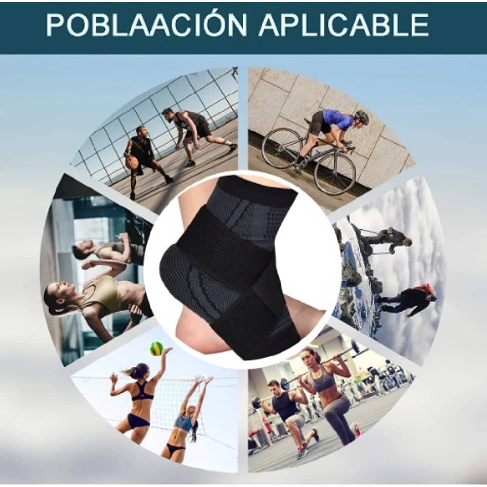 Tobillera Venda Elastica Ortopedica Compresi&oacute;n Dolor Tobillo image number 4.0