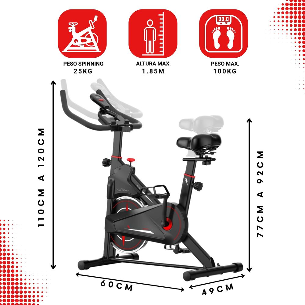 Bicicleta Spinning Elevate 10 Kg Disco 1016-2 image number 3.0