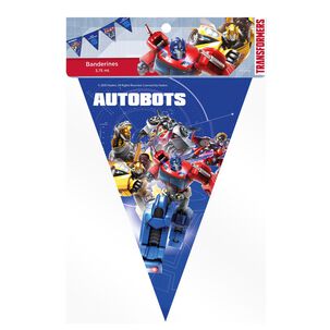 Set Banderines Feliz Cumpleaños Transformers