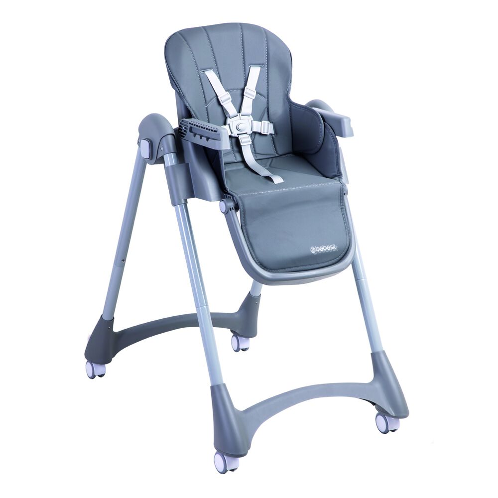 Silla De Comer Bebe Reclinable Plegable Easy Eat Gris image number 1.0