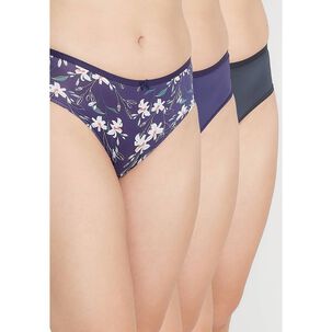 Pack 3x Pantaleta Microfibra P314.15-azu4 Kayser