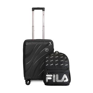 Pack Maleta Cabina S Lola 10kg + Mochila Urbanix Fila 10lts Negro-silver