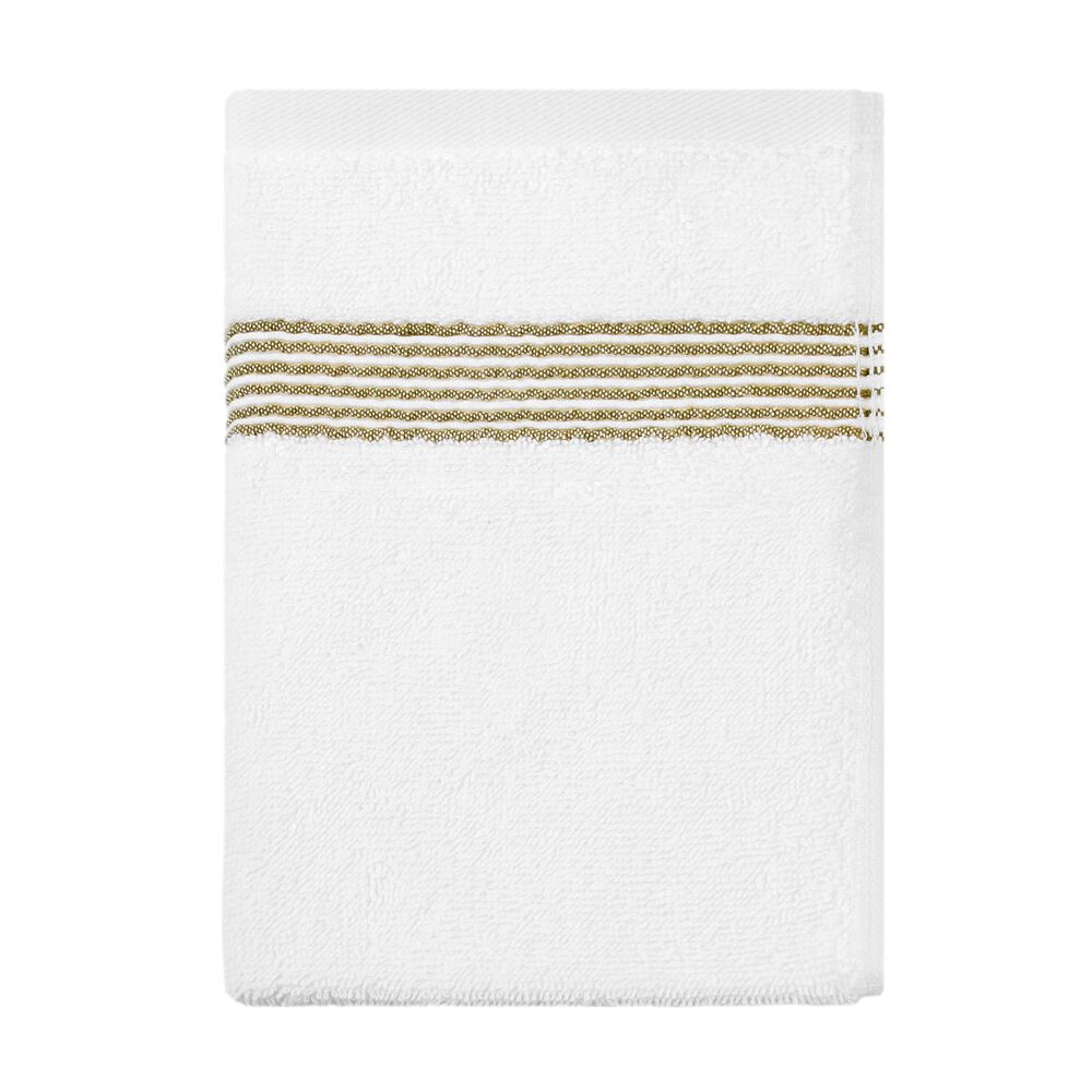 Toalla De Cara Mav Nautica 100% Algod&oacute;n Suave 30x50cm Blanca-verde image number 3.0