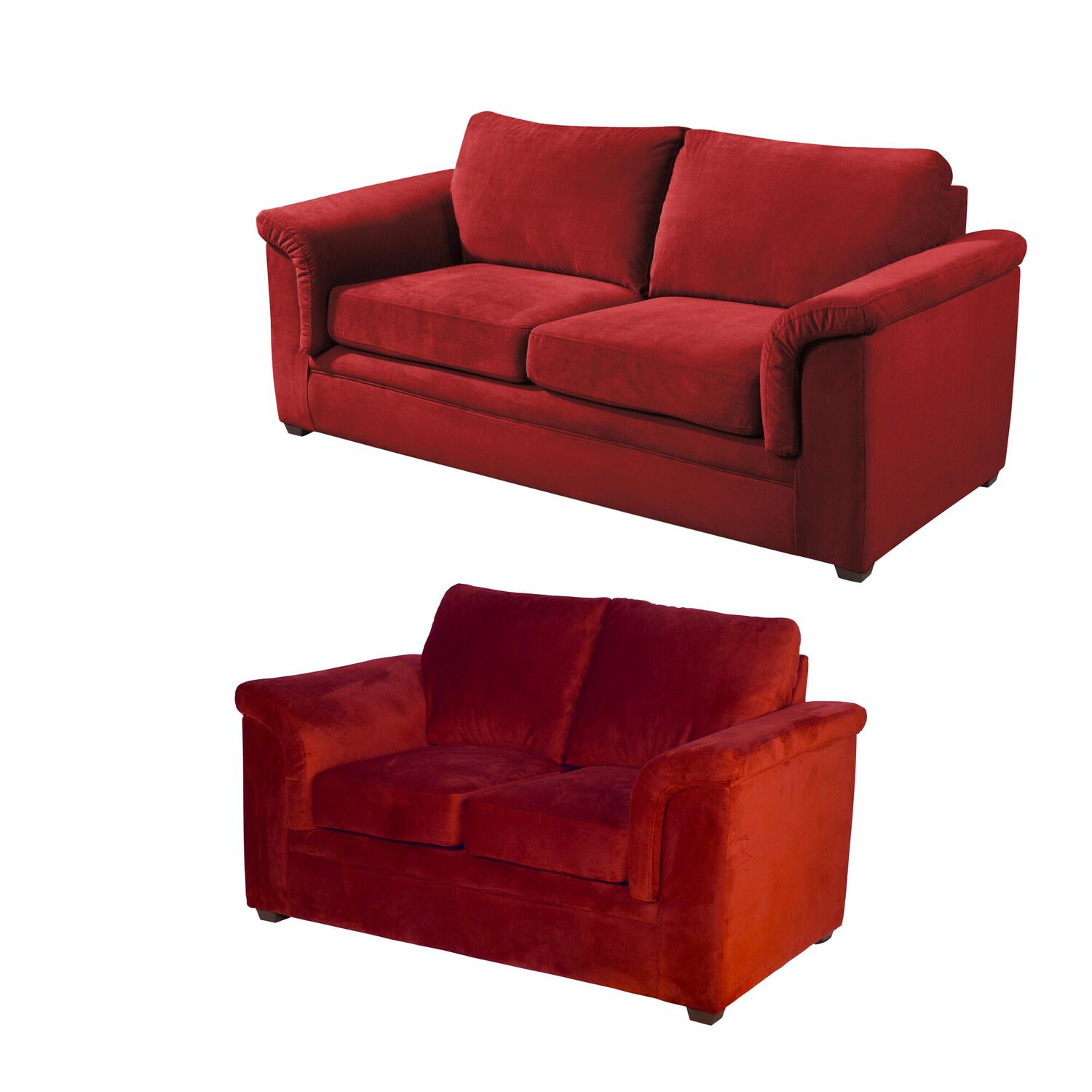 Living Ancona 3-2 Tela Velvet Burdeo image number 2.0