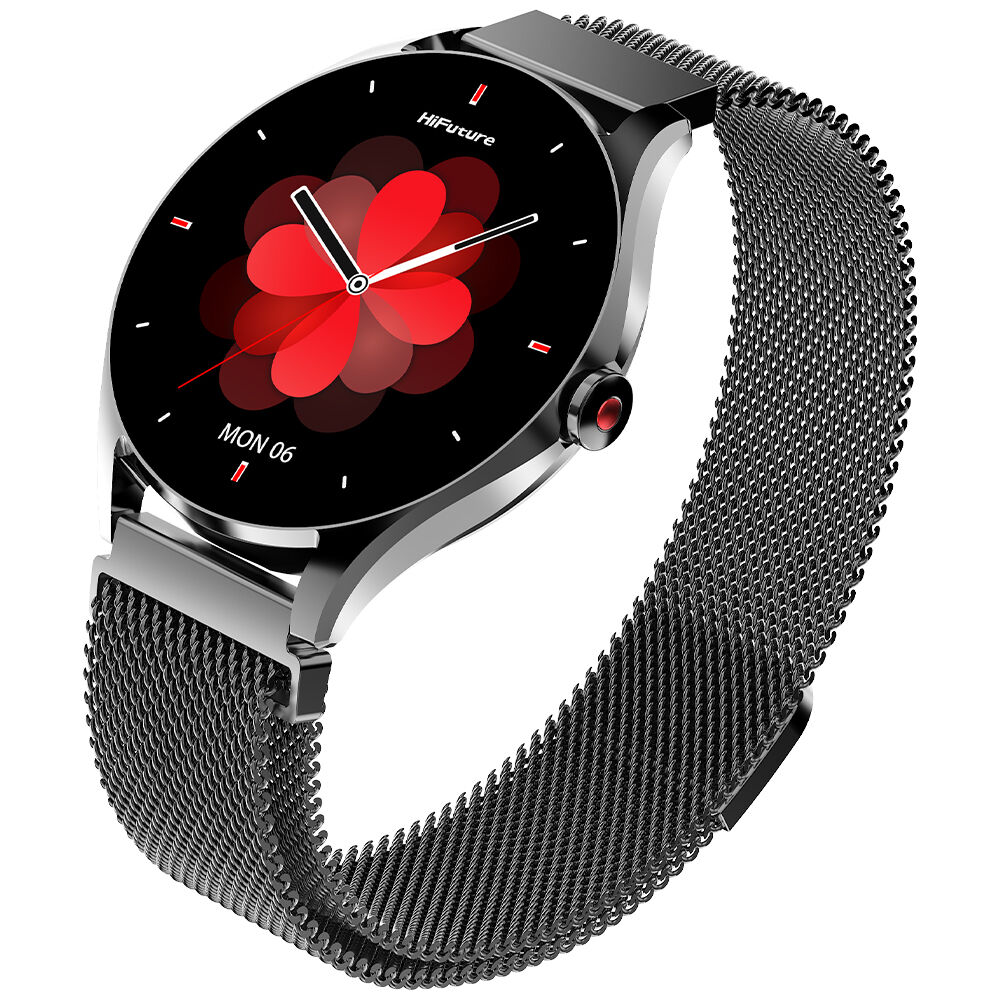 Smartwatch Aura 2 Met&aacute;lico Negro Waterproof 33 Mm Amoled image number 0.0