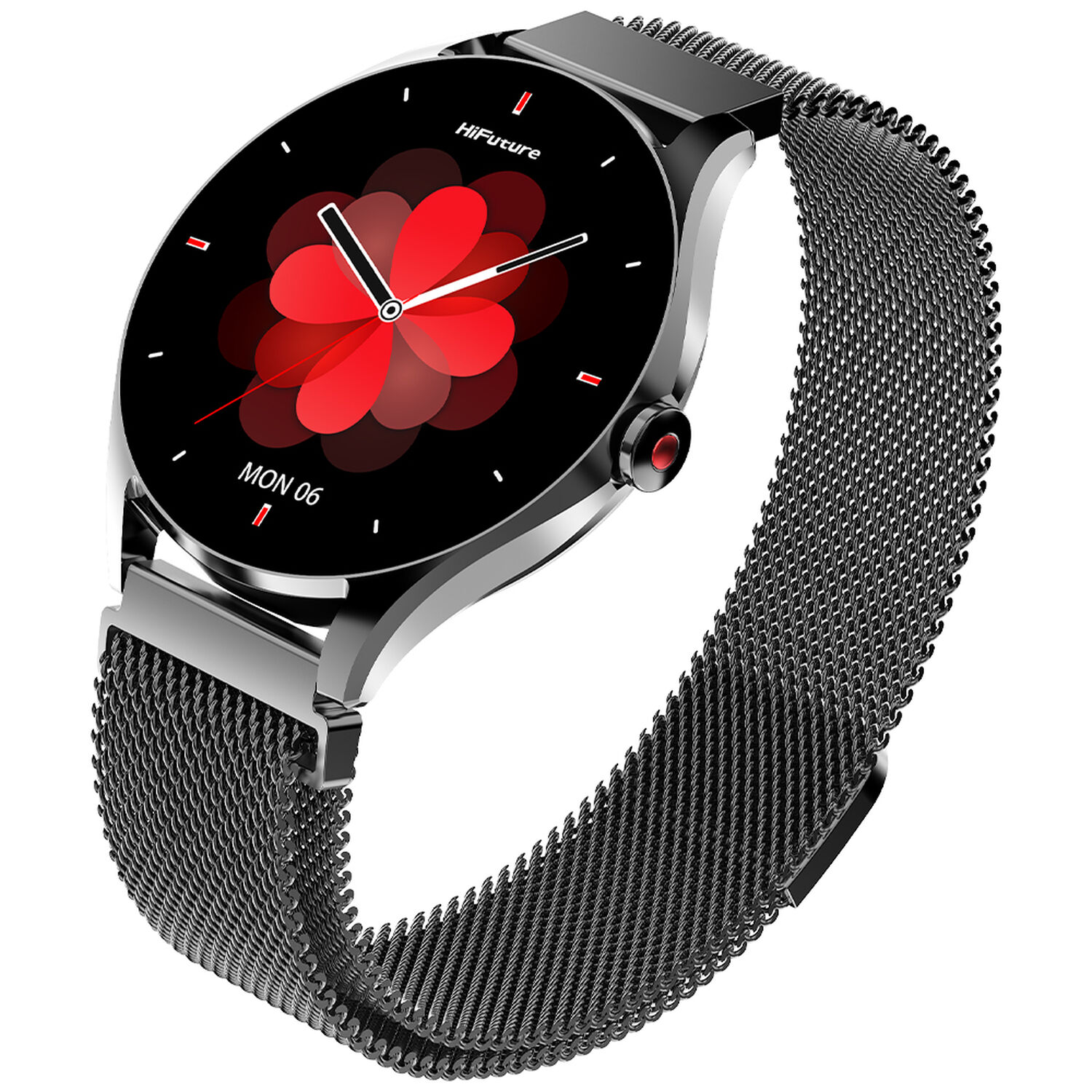 Smartwatch Aura 2 Met&aacute;lico Negro Waterproof 33 Mm Amoled image number 0.0