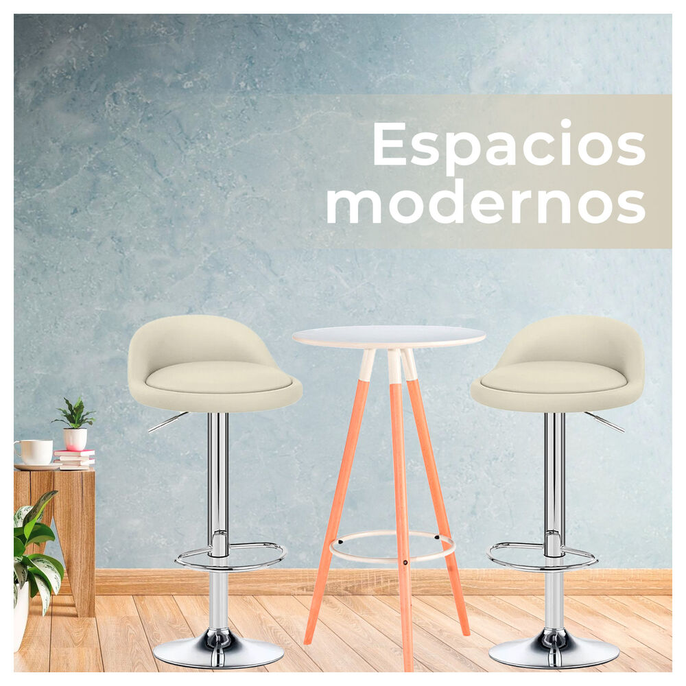 Silla Piso Bar Taburete Beige image number 3.0