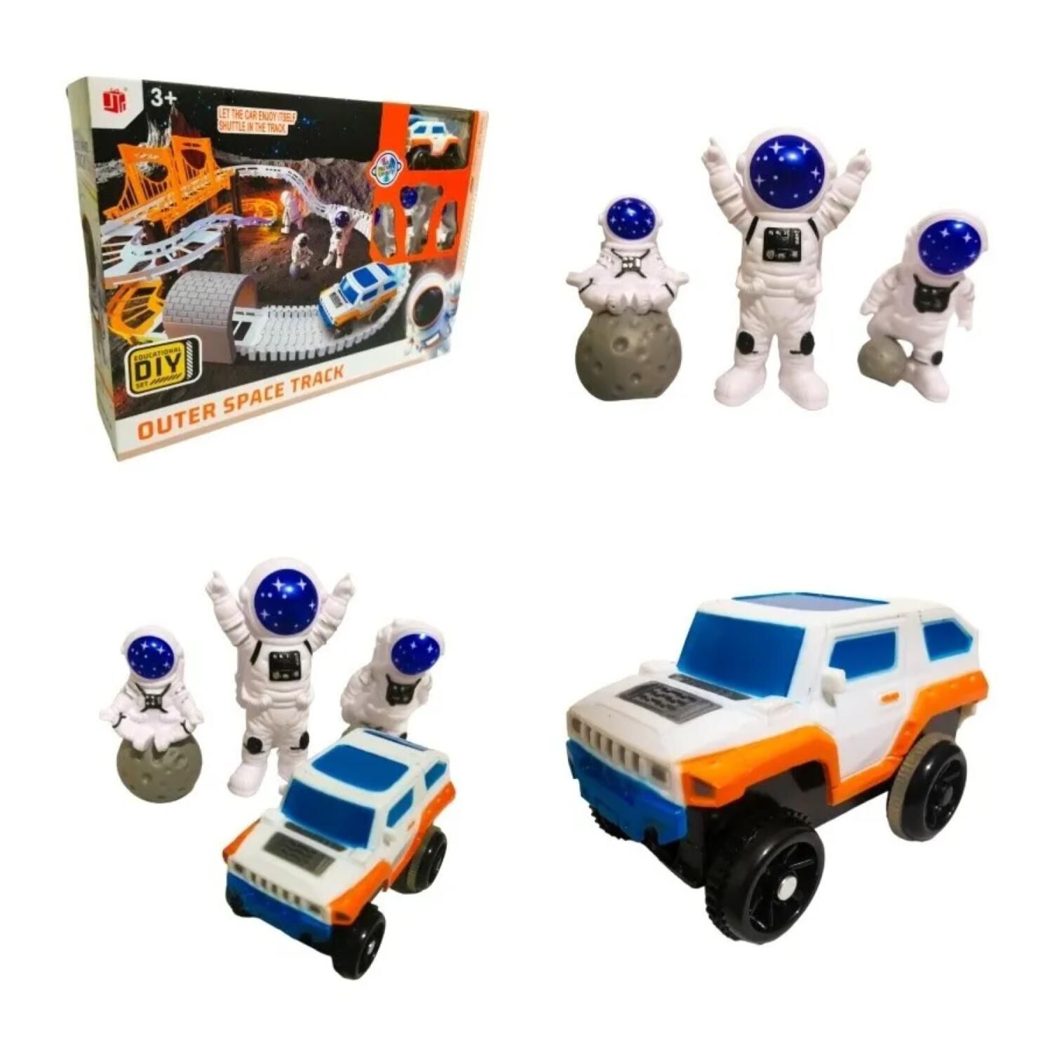 Juguete Pista De Autos Astronautas 39 Piezas Infantil image number 3.0