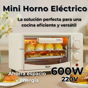 Mini Horno Eléctrico De Mesa 7 Litros Hornear Asar Y Tostar