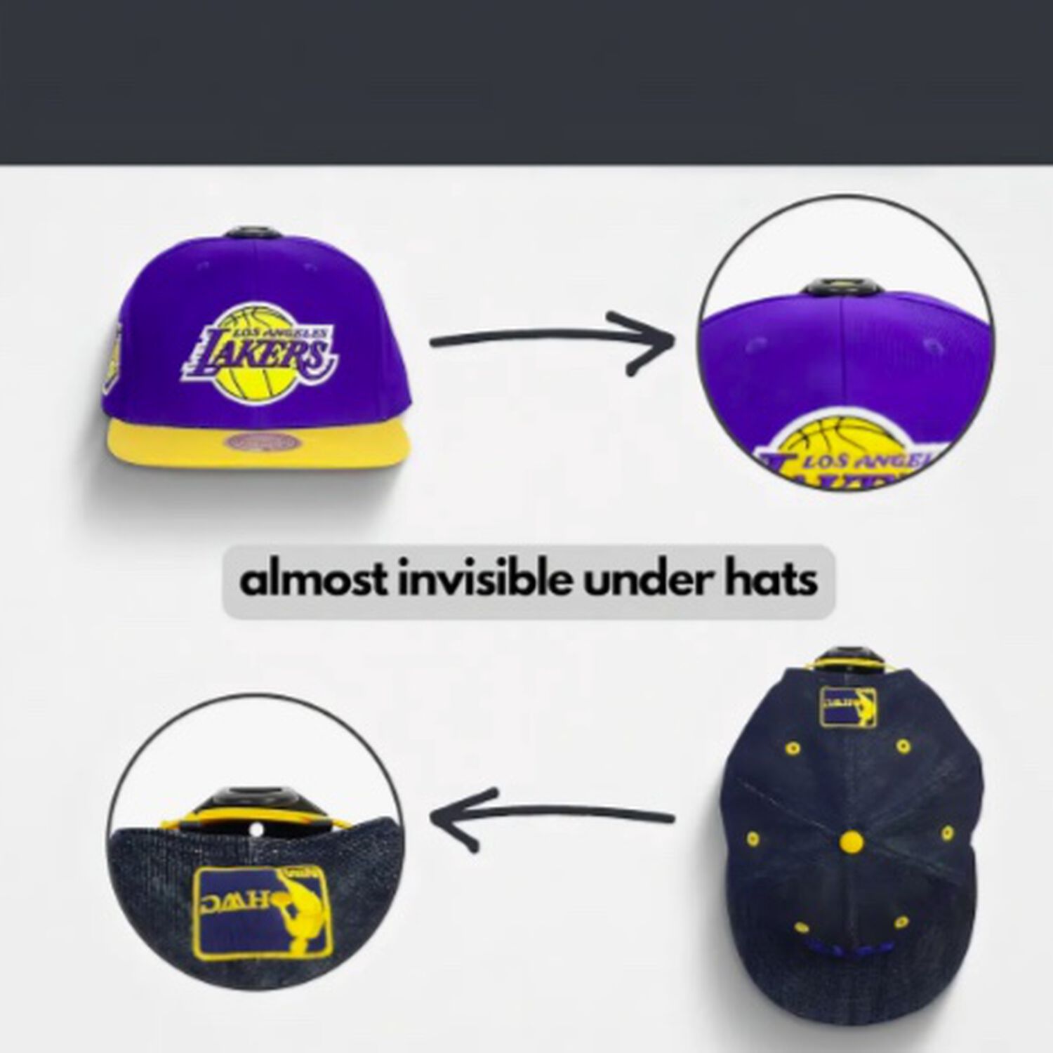 Set 8 Gancho Gorras Para Pared image number 4.0