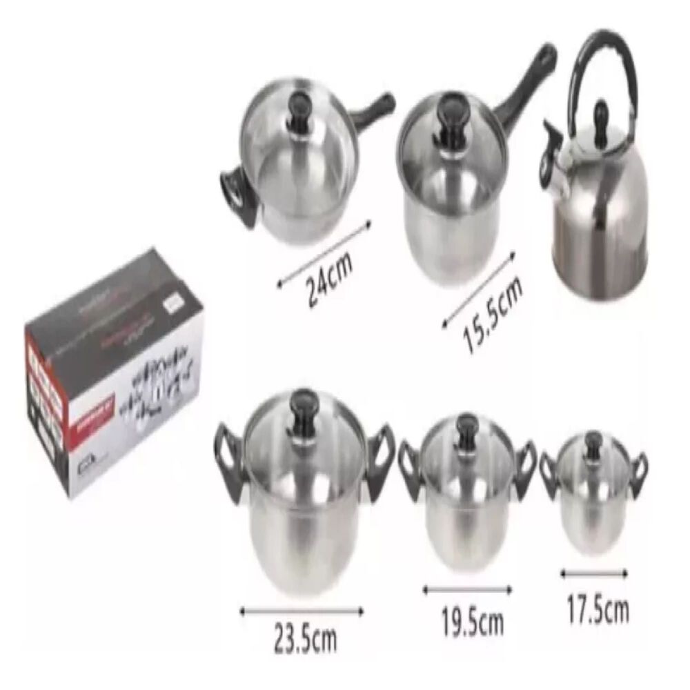 Bateria De Ollas De Cocina Y Tetera 12 Piezas image number 1.0