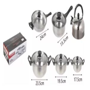 Bateria De Ollas De Cocina Y Tetera 12 Piezas