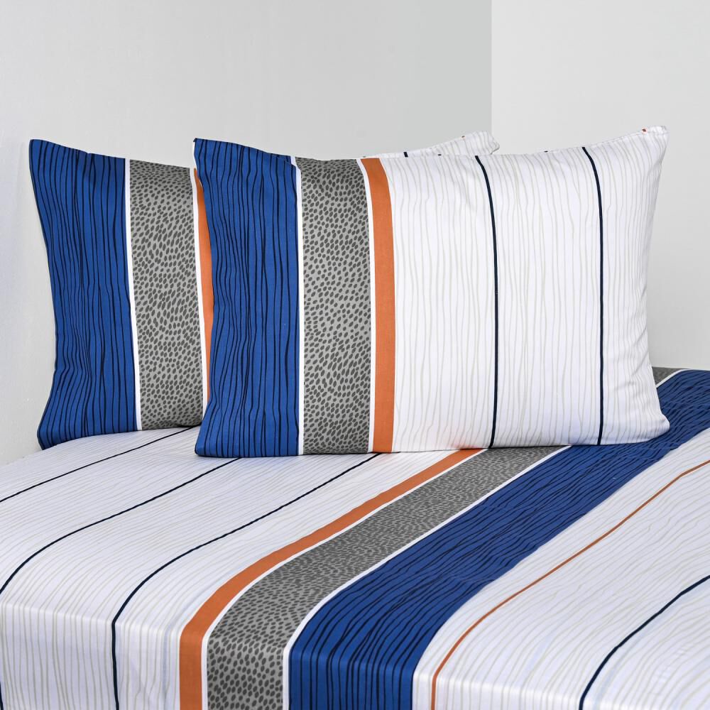 Juego De Sábanas American Family By Cannon Bluemist / 2 Plazas / 144 Hilos image number 0.0