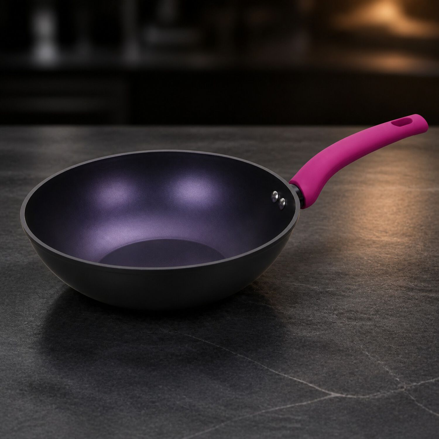 Wok Antiadherente Vitta Cherry 28cm Aluminio Forjado Apto Todo Tipo Cocinas image number 4.0