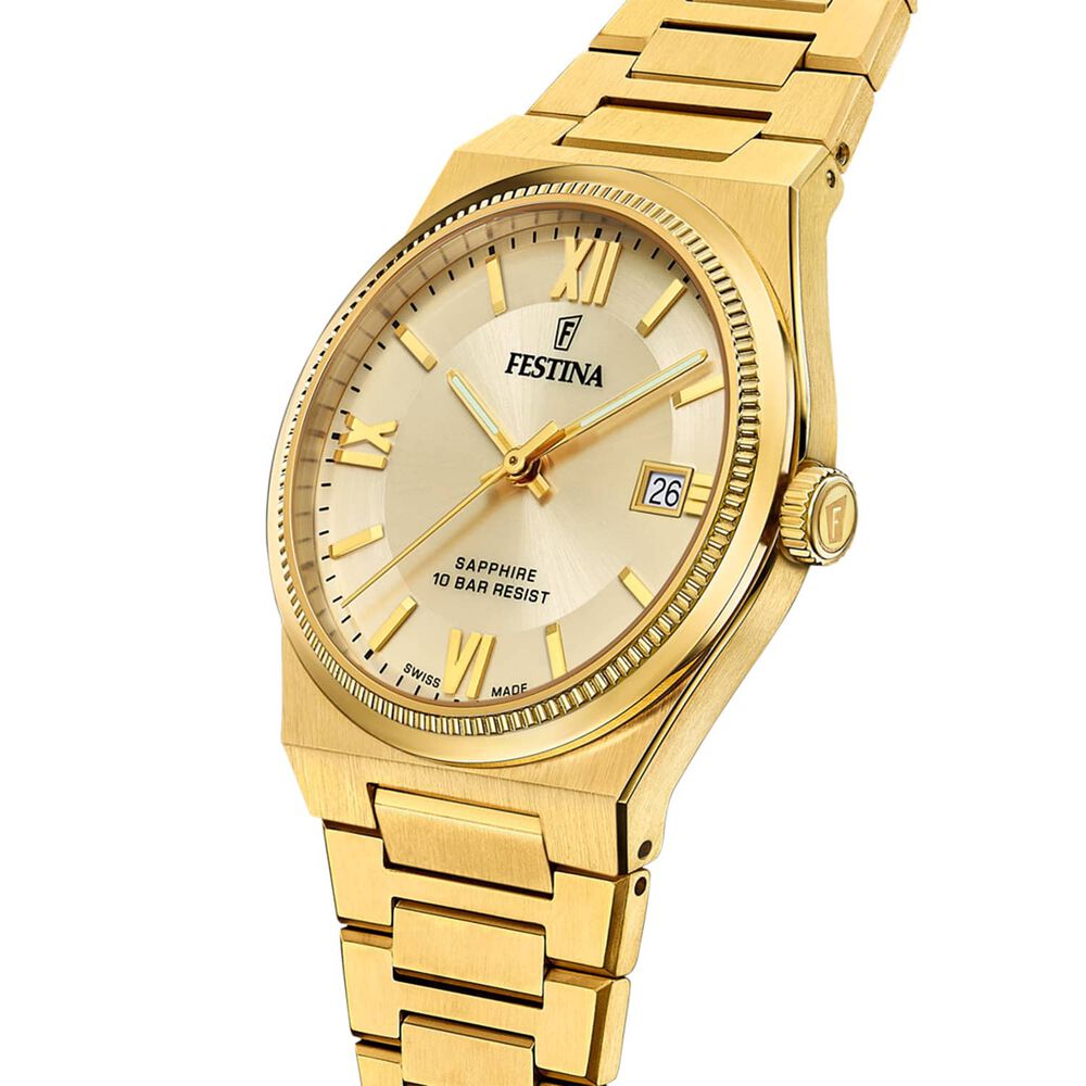 Reloj F20038/2 Festina Swiss Dorado Hombre My Swiss Time image number 1.0