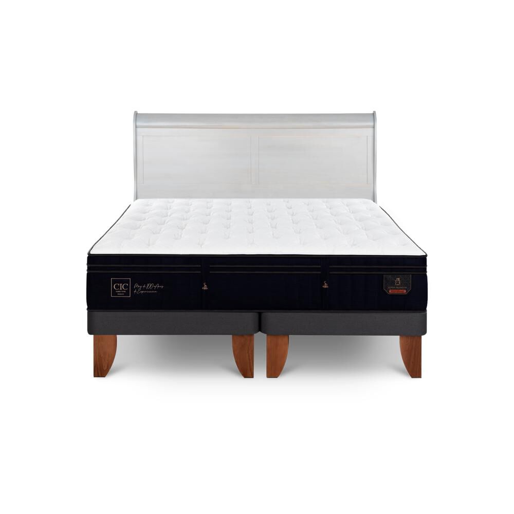 Cama Europea Cic Linea Premium / King / Base Dividida + Respaldo image number 0.0