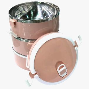 Contenedor Taza Termo De Comida 3 Capas Verde