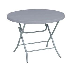 Mesa Plegable Redonda Gris 80cm Northwest