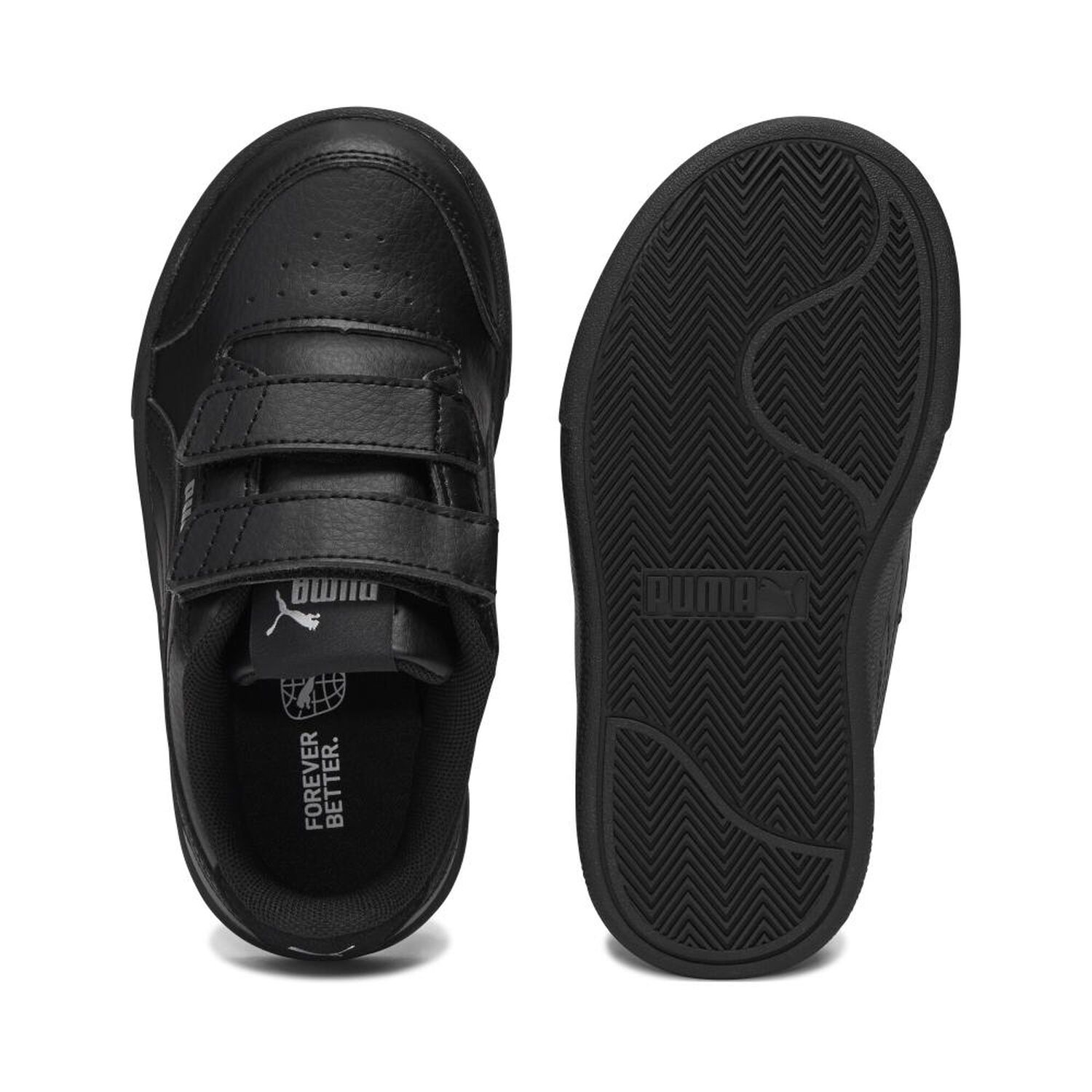 Zapatilla Escolar Unisex Puma Shuffle Negro image number 3.0