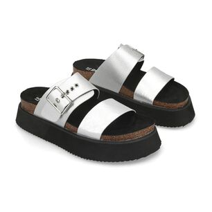 Sandalia Mujer Rolly Go Silver