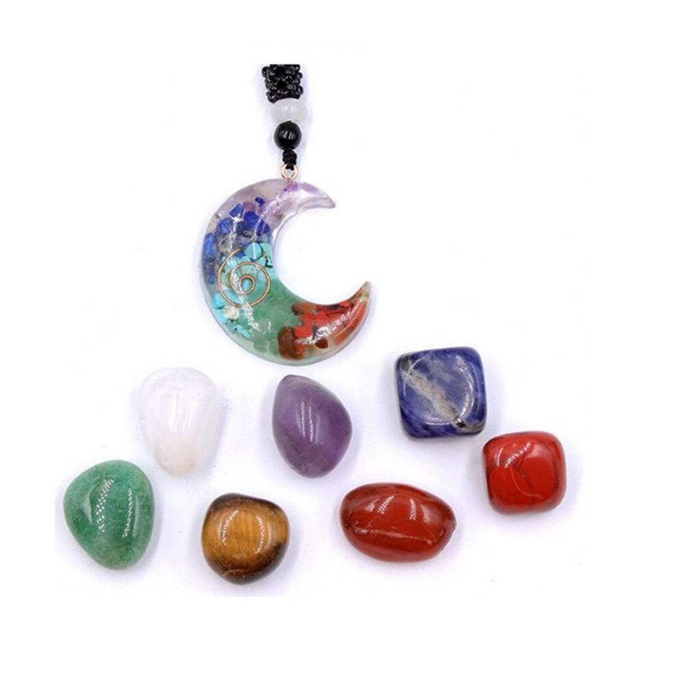 Conjunto De Piedras Y Collar 7 Chakras image number 1.0