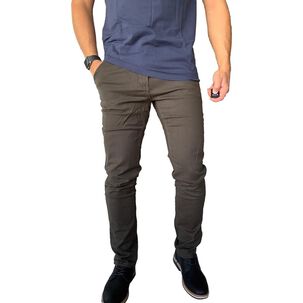 Pantal&oacute;n De Tela Elasticada Hombre Casual