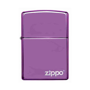 Encendedor Zippo Classic Abyss Purple Logo Morado Zp24747zl