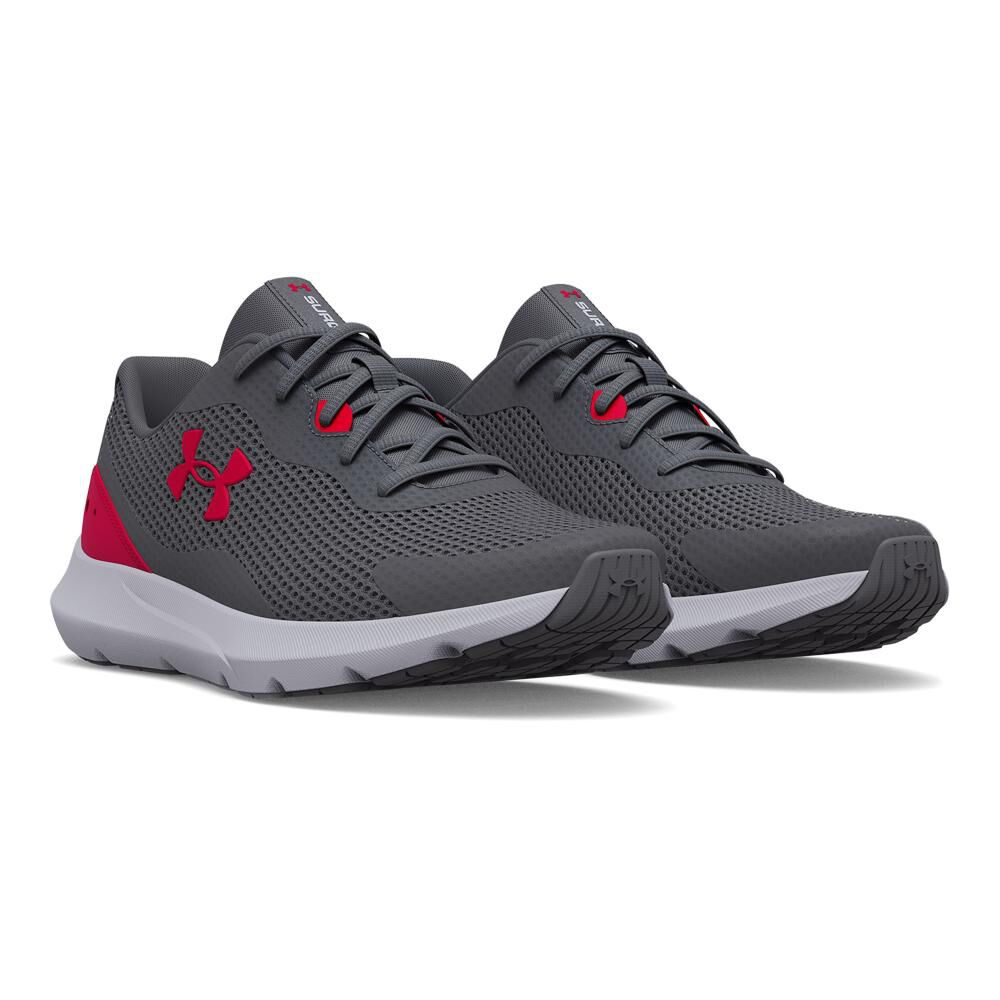 Zapatilla Running Hombre Under Armour Surge 3 Gris image number 4.0